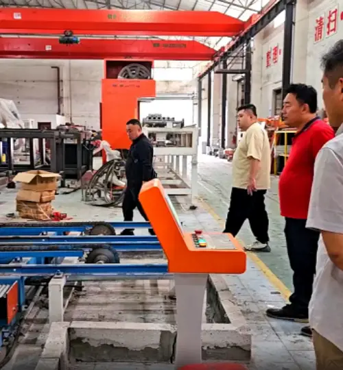 Projet de ligne de production de blocs et de cloisons légers pour un client mongol