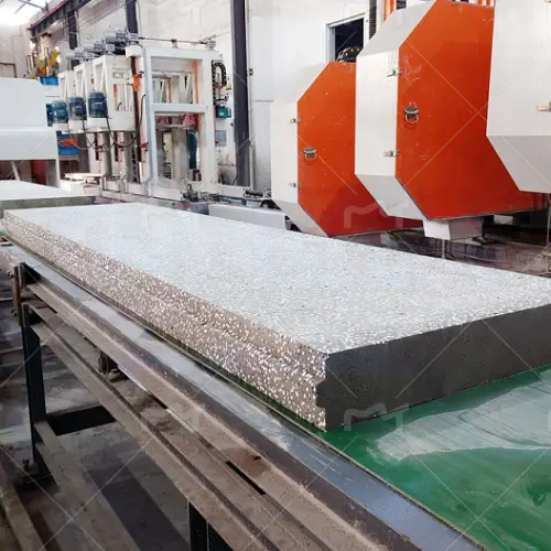 Projet de ligne de production de panneaux muraux de petite taille sur mesure pour le client de Guangdong Shaoguan