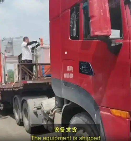 Projet de ligne de production de blocs auto-isolés pour le client de Xinjiang Hotan