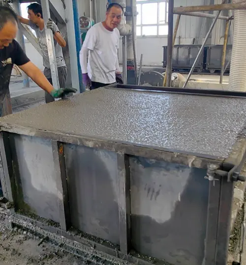 Projet de transformation technologique de la ligne de production de matériaux muraux auto-isolants du client du Hubei