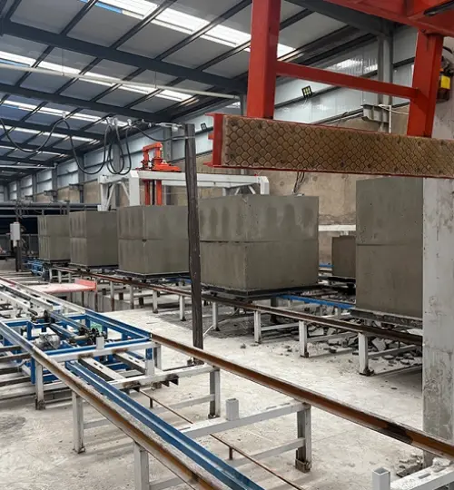 Extension d'une ligne de production de blocs légers pour un client au Kirghizistan